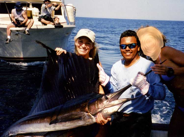 Marlin and other game fish near Isla Parida